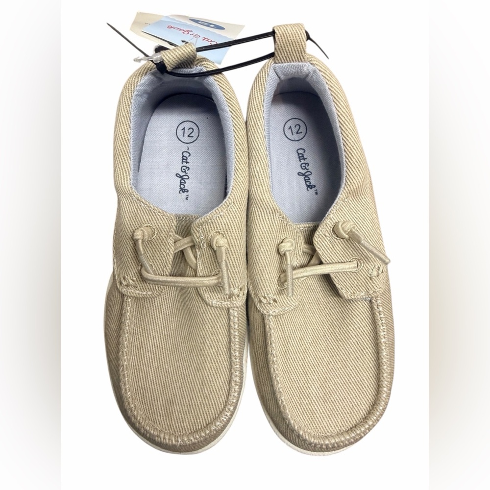 Cat & Jack Men's Beige Boat Shoes